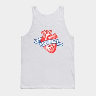 Science Heart. I love science. Tank Top